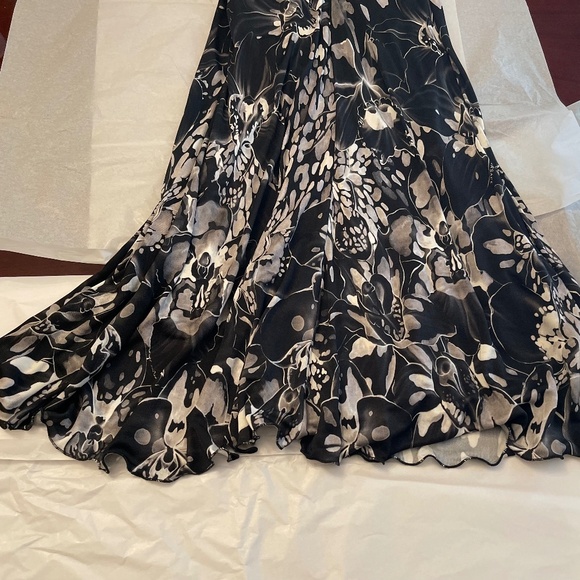 VINTAGE Versace Gianni Versace Label Ruched Bust Floral Dress IT 42 - Picture 6 of 15